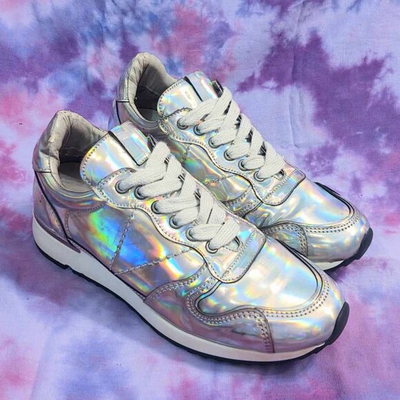 Steve Madden Holographic Sneakers: 7 - Picture 5 of 15